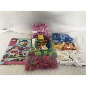 LEGO Pink Brick Box Large 5560 - all parts, minifigure, horse, manual